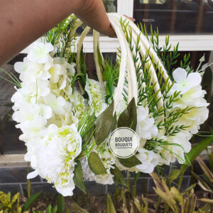 Cherry blossom mix floral hoop