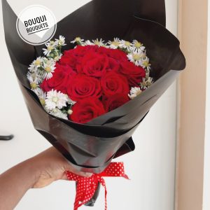 Red roses bouquet